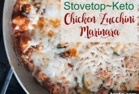 Keto Stovetop Chicken with Zucchini Marinara Recipe