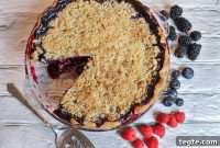 Cardamom Crumble Triple-Berry Pie Recipe