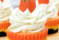 Mini Candy Corn Cheesecakes — Halloween Party Dessert Recipe