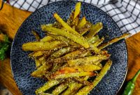 Crispy Garlic Parmesan Baked Fries