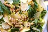 Apple, Spinach & White Bean Salad with Lemon Dijon Dressing