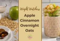 Apple Cinnamon Overnight Oats with Yogurt and Fresh Apples