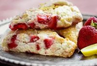 Strawberry Lemon Scones Recipe — Light, Flaky & Zesty
