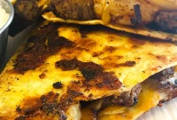 Blackstone Surf-and-Turf Quesadillas: Steak & Shrimp Grilled on a Flat Top