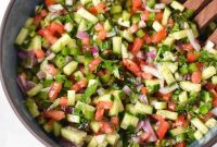 Authentic Shirazi Salad Recipe: Crisp Persian Cucumber Tomato Salad