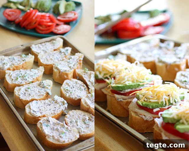 assembled sandwiches