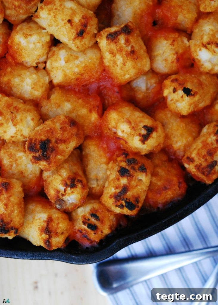 Skillet Sloppy Joe Casserole close-up
