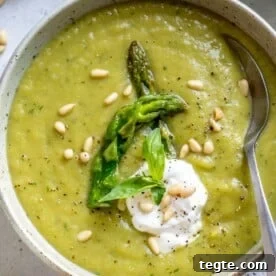 Over 20 St. Patrick’s Day Recipes for Festive Celebrations 19 spoon in asparagus soup