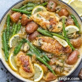 Over 20 St. Patrick’s Day Recipes for Festive Celebrations 8 chicken skillet with potatoes and green beans