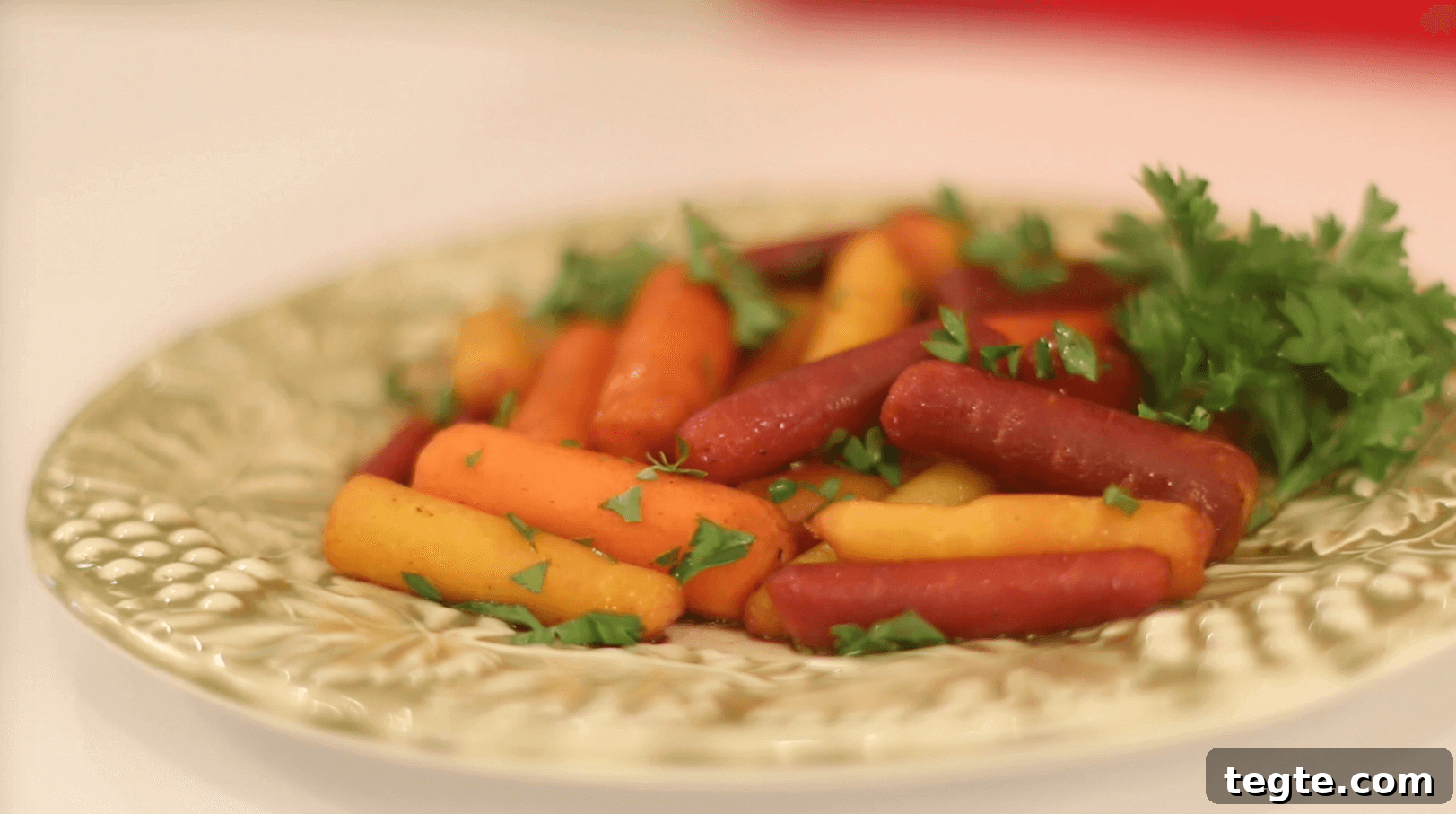 Balsamic Honey Glazed Rainbow Carrots