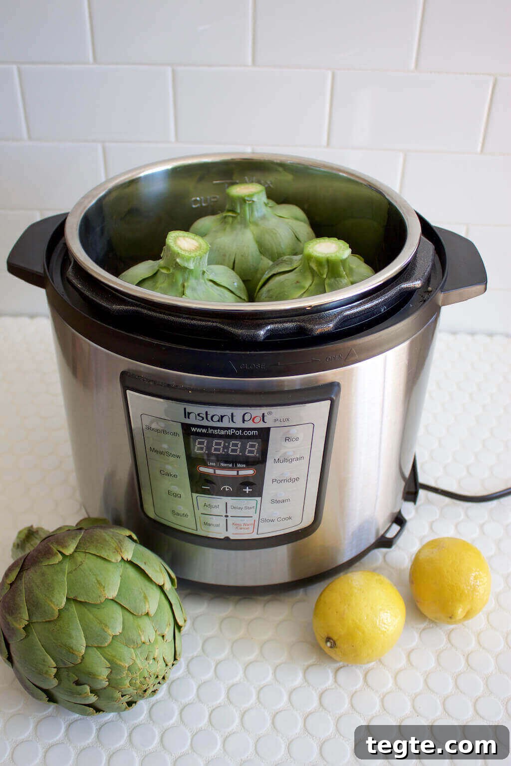 Steamed Instant Pot Artichokes