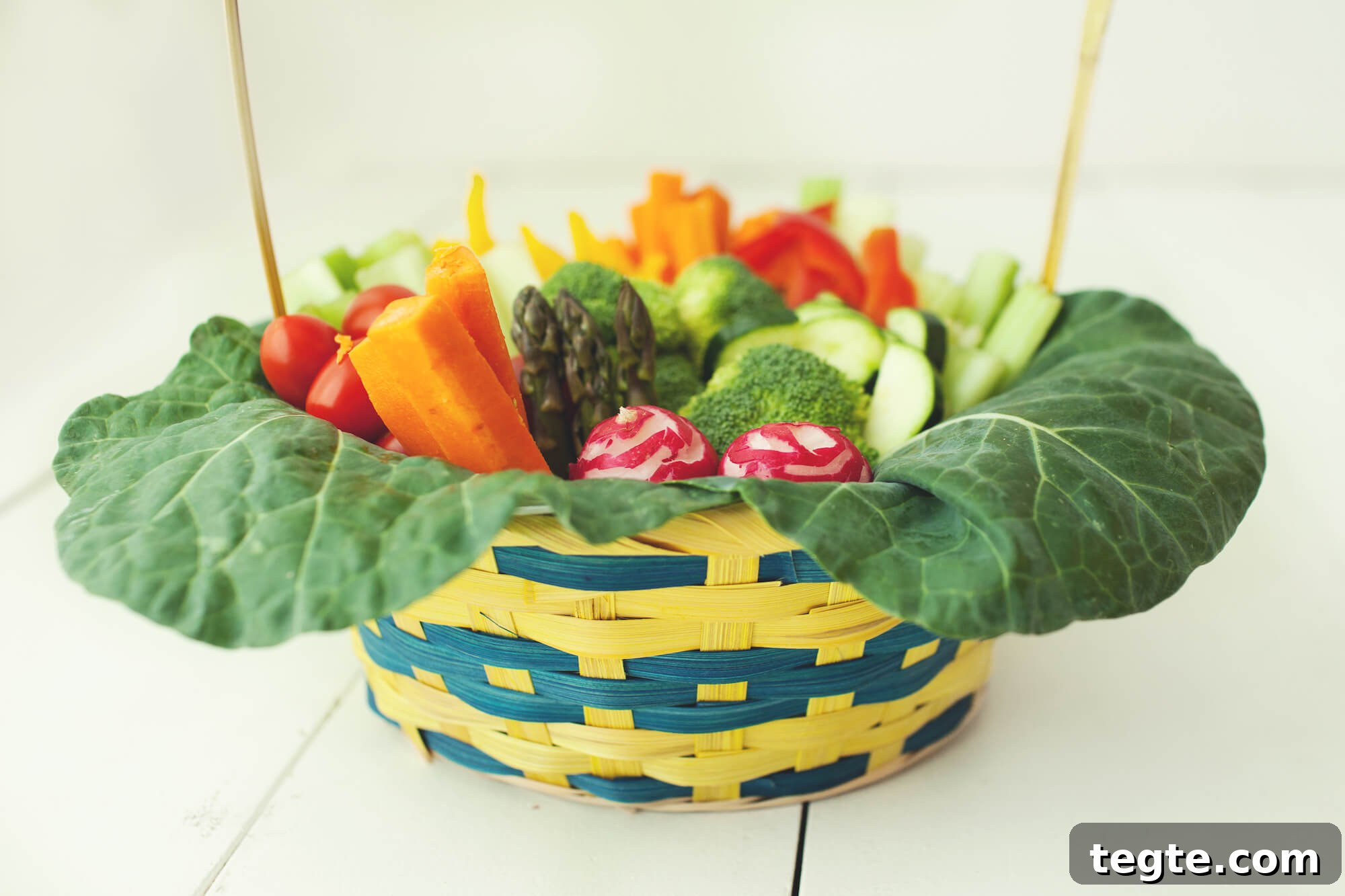 Easter veggie basket