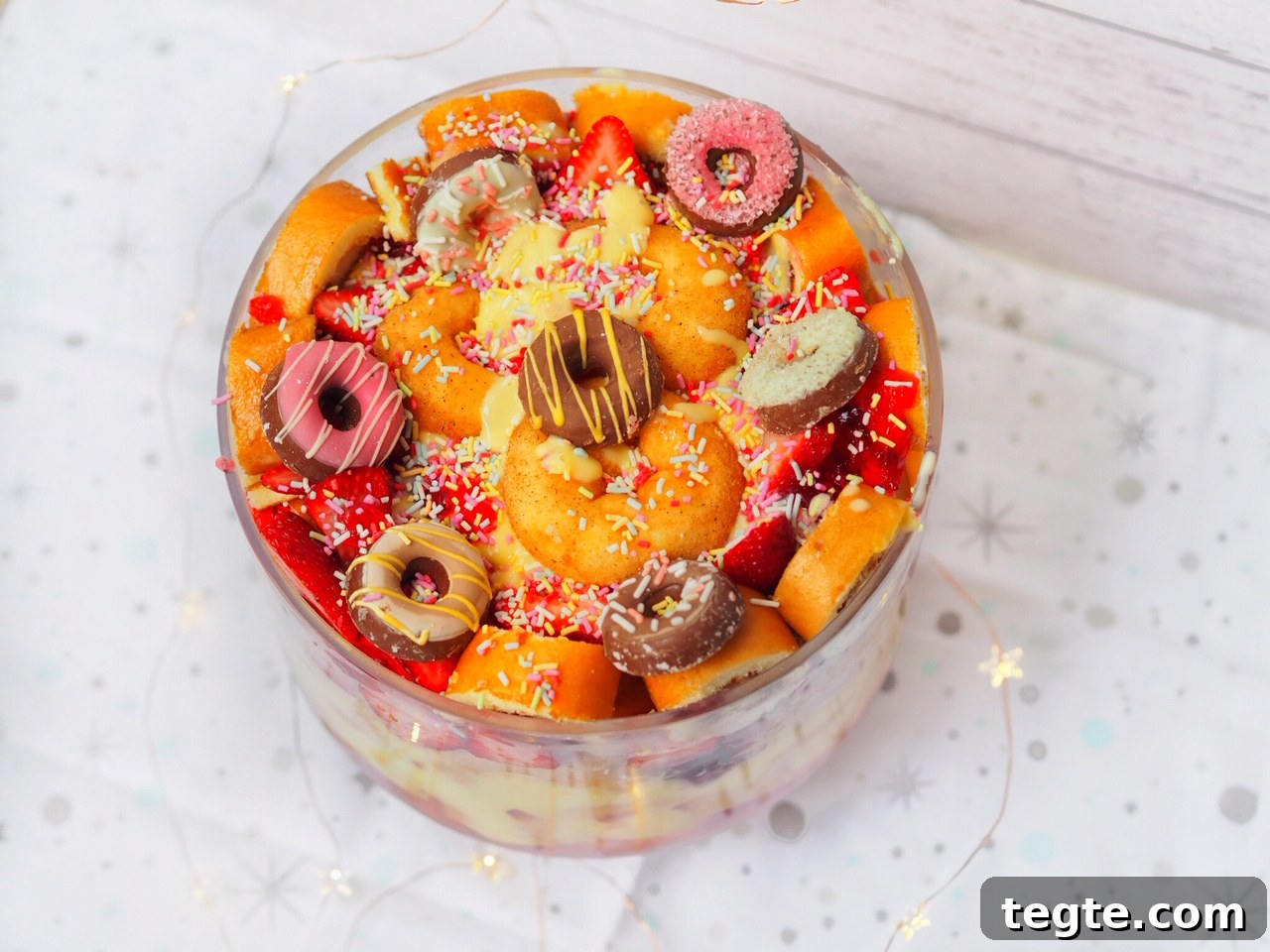 Doughnut Strawberry Trifle