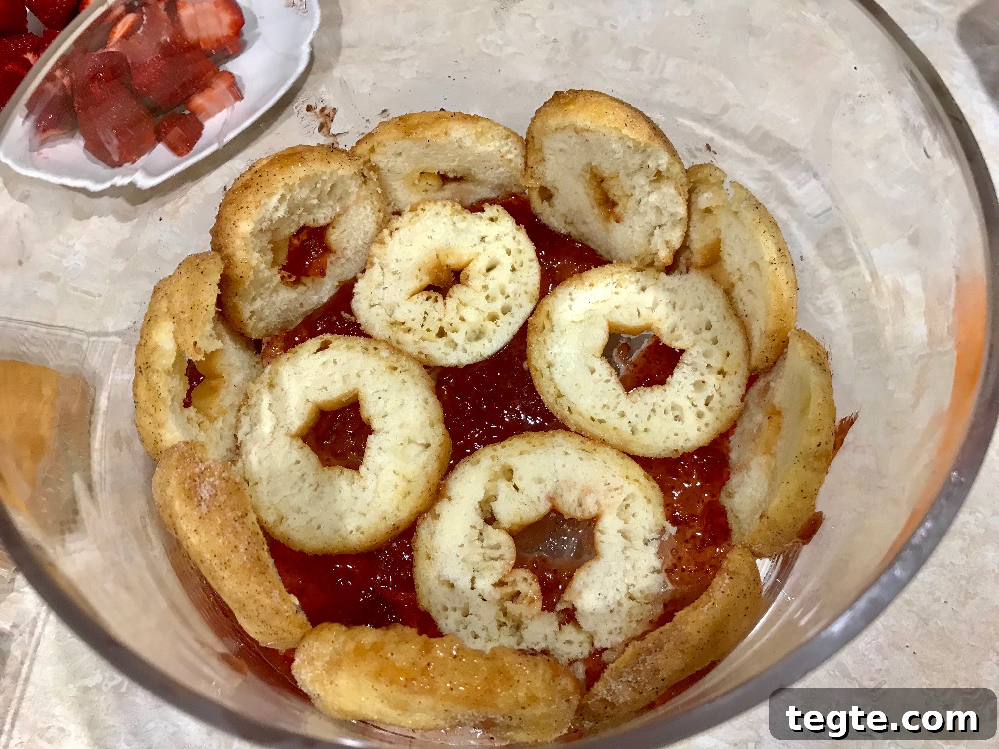 Doughnut Strawberry Trifle