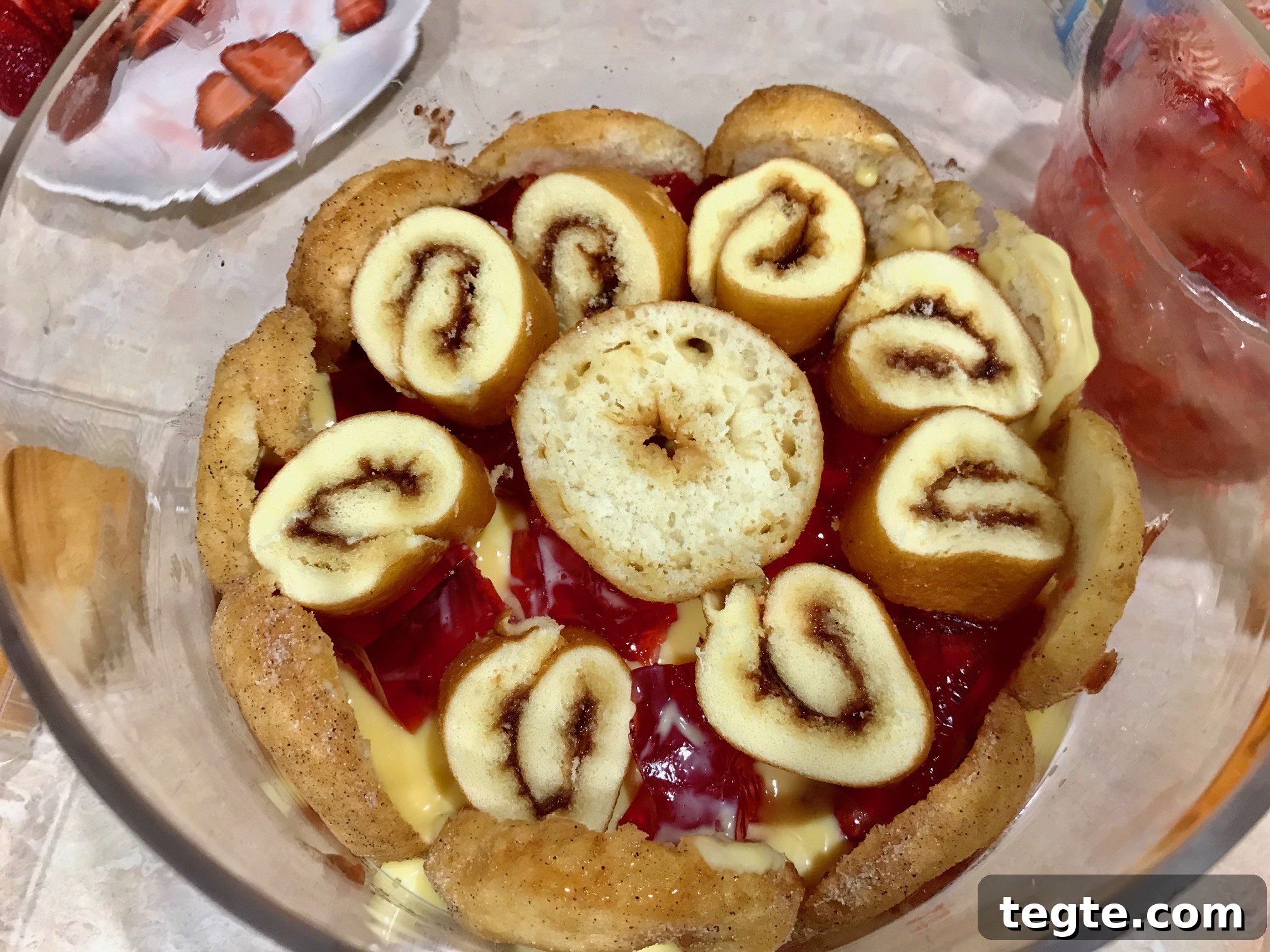 Doughnut Strawberry Trifle