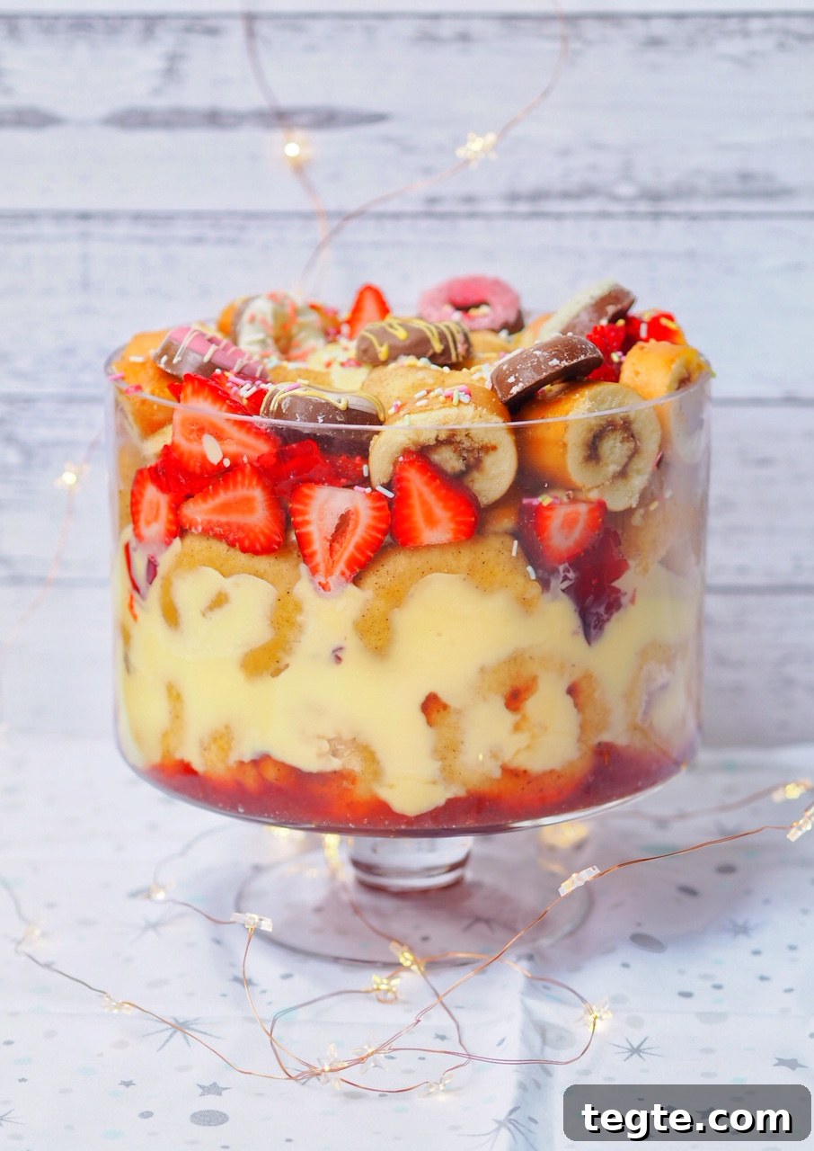 Doughnut Strawberry Trifle