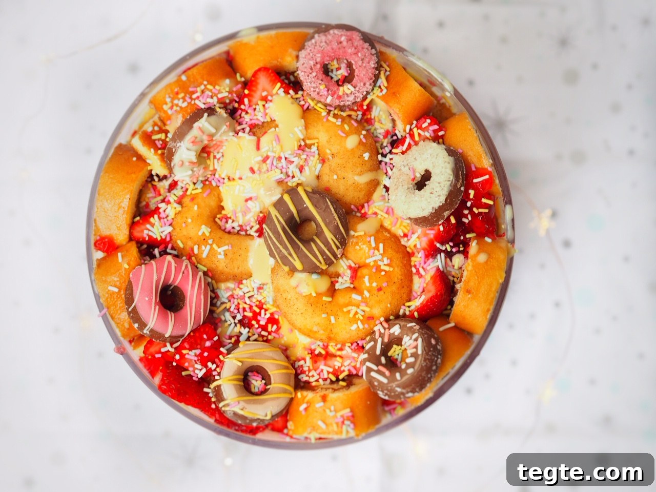 Doughnut Strawberry Trifle