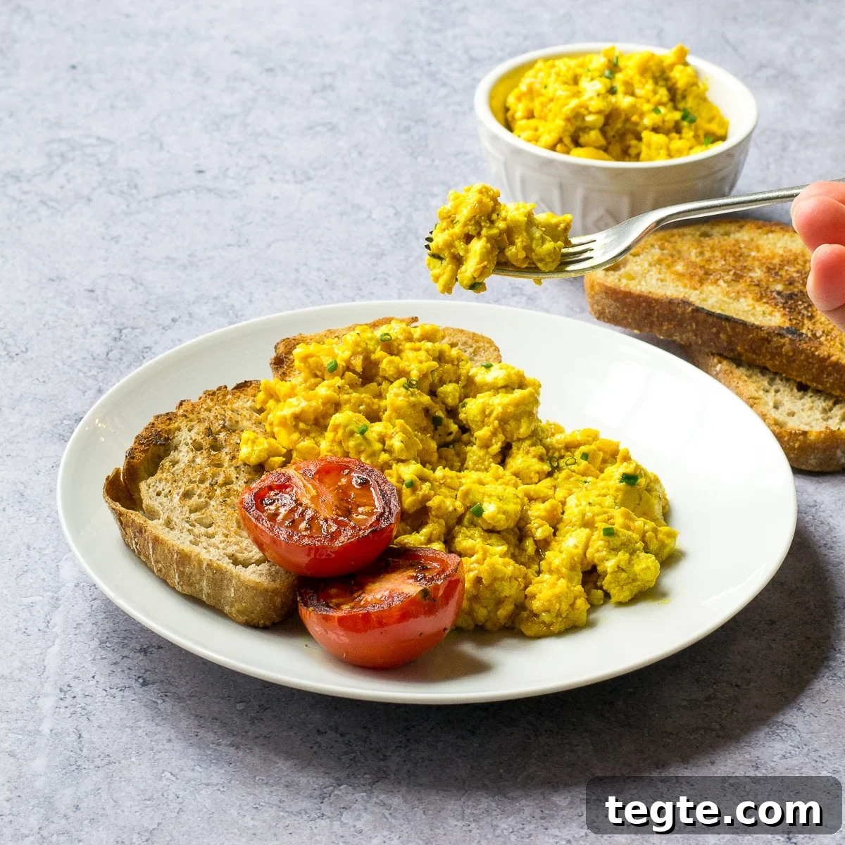 Vegan Scrambled Eggs Recipe: Fluffy Plant-Based Tofu Scramble 13 Vegan Scrambled Tofu