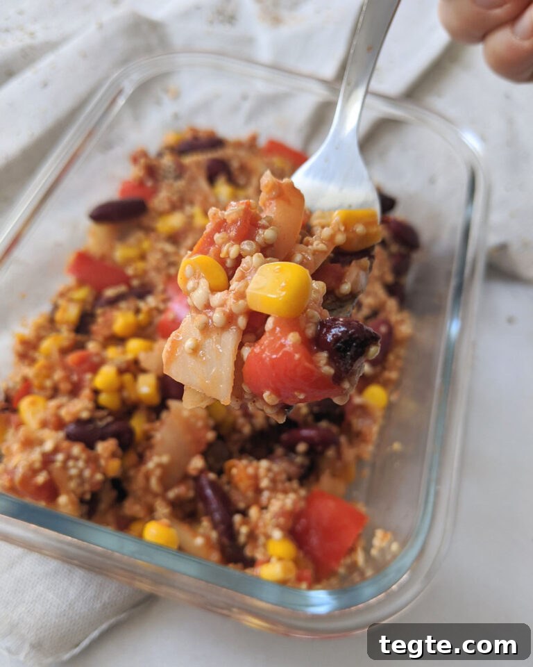 21 High-Protein, High-Fiber Meal Prep Ideas for the Week 8 Mexican Red Bean Quinoa Casserole Meal Prep