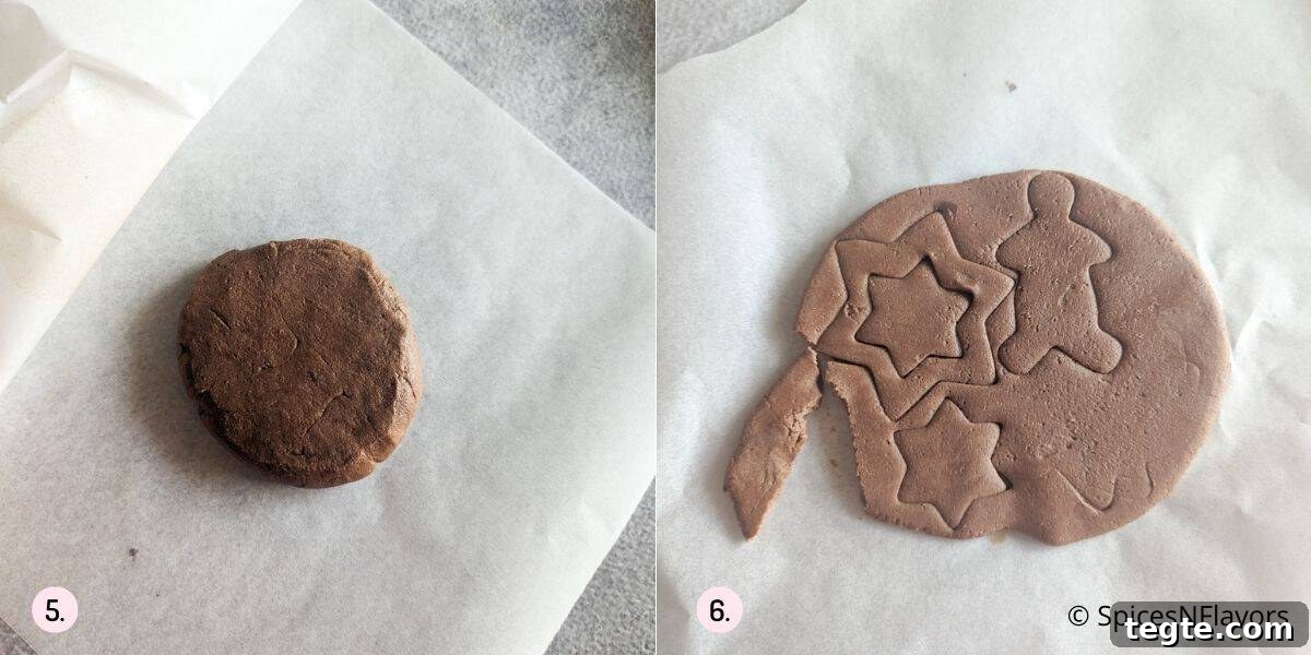 roll the dough and cut out shapes