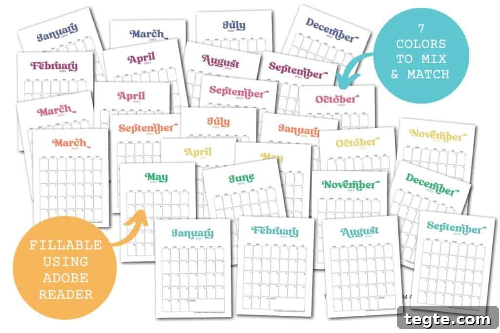 2022 Printable Calendar PDF Template — Free Download 5 img 12083 16