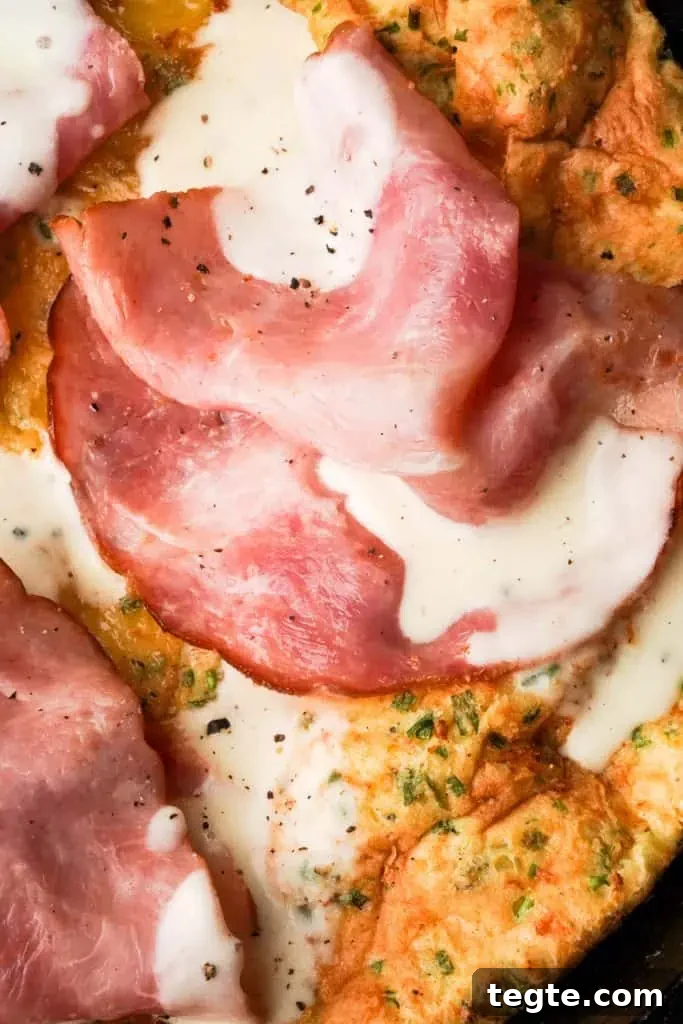 savory dutch baby recipe savory dutch baby with ham and bechamel sauce