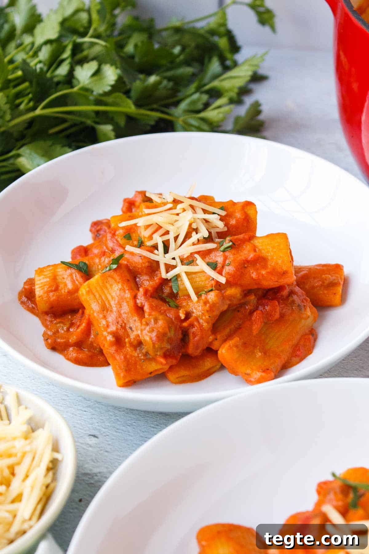 Creamy One Pot Rigatoni