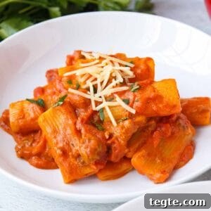 Creamy One Pot Rigatoni