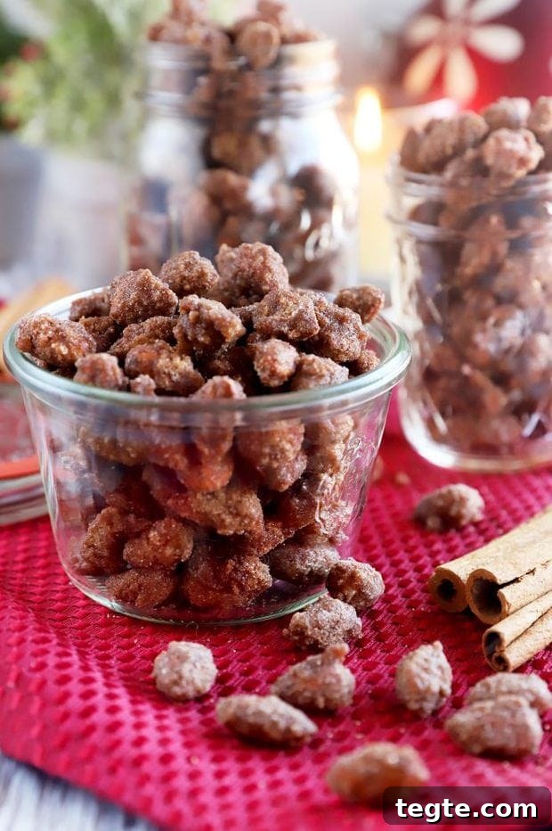 Slow-Cooker Cinnamon Almonds: Sweet Spiced Snack Recipe 2 Crockpot cinnamon almonds in jars