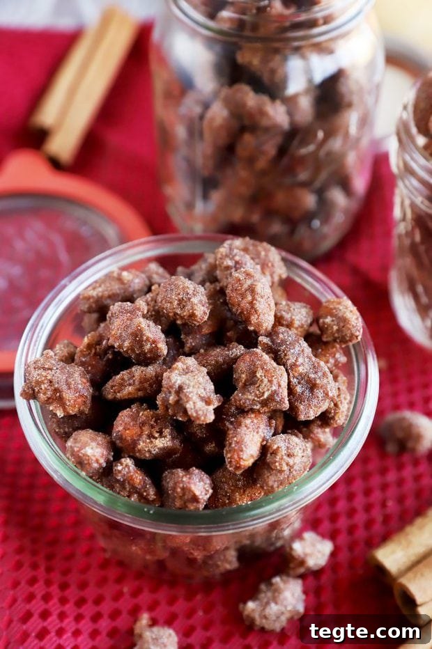 Slow-Cooker Cinnamon Almonds: Sweet Spiced Snack Recipe 8 Side photo of cinnamon almonds