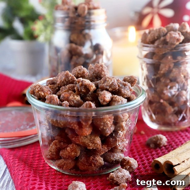Slow-Cooker Cinnamon Almonds: Sweet Spiced Snack Recipe 9 thumbnail image of cinnamon almonds made in crockpot