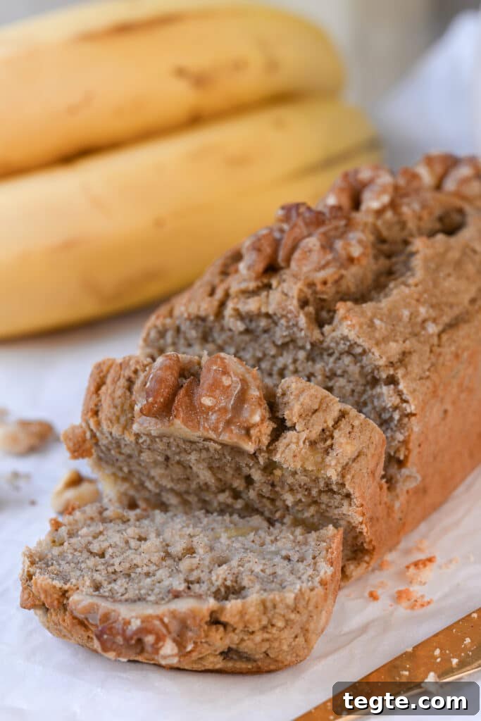 Keto Banana Bread Recipe: Moist Low-Carb Banana Loaf 2 Keto Banana Bread in Slices