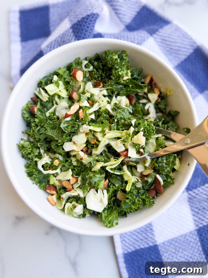 Crispy Kale Crunch Salad with Lemon-Garlic Dressing 4 img 13677 3