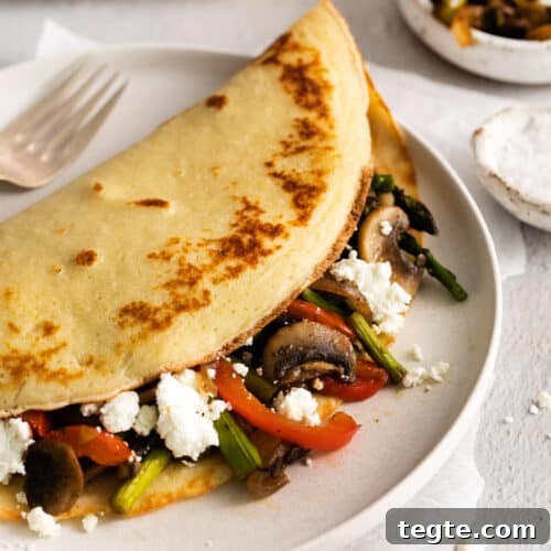 Savory Goat Cheese Crepes with Honey and Thyme 2 Goat cheese crepes.