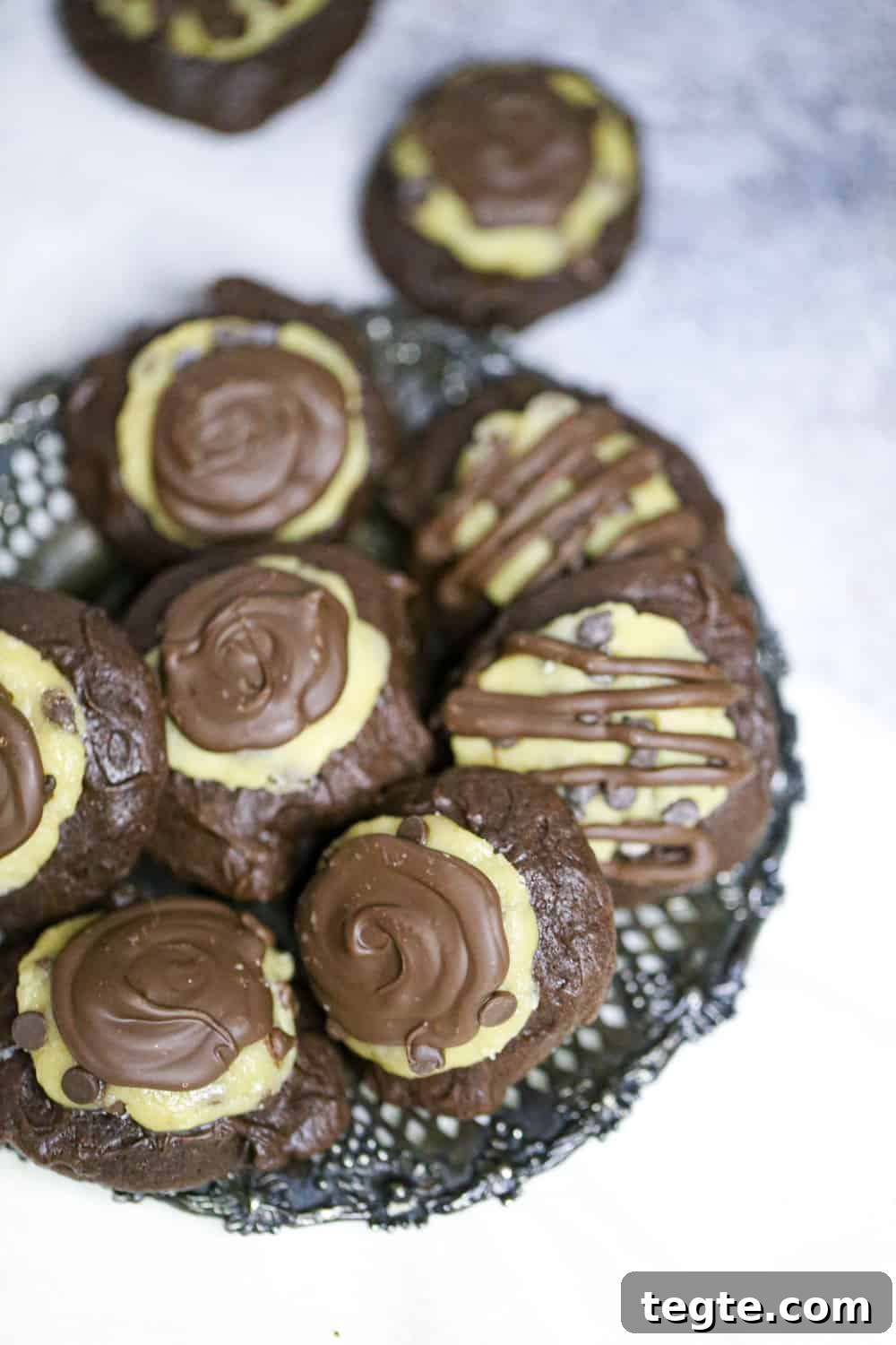 Cookie Dough-Stuffed Brownie Cookies: Decadent Chocolate Treats 5 cookie dough cookies