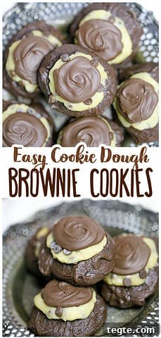 Easy Cookie Dough brownie cookies