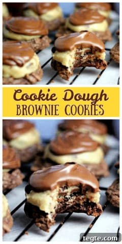 Cookie Dough Brownie Cookies
