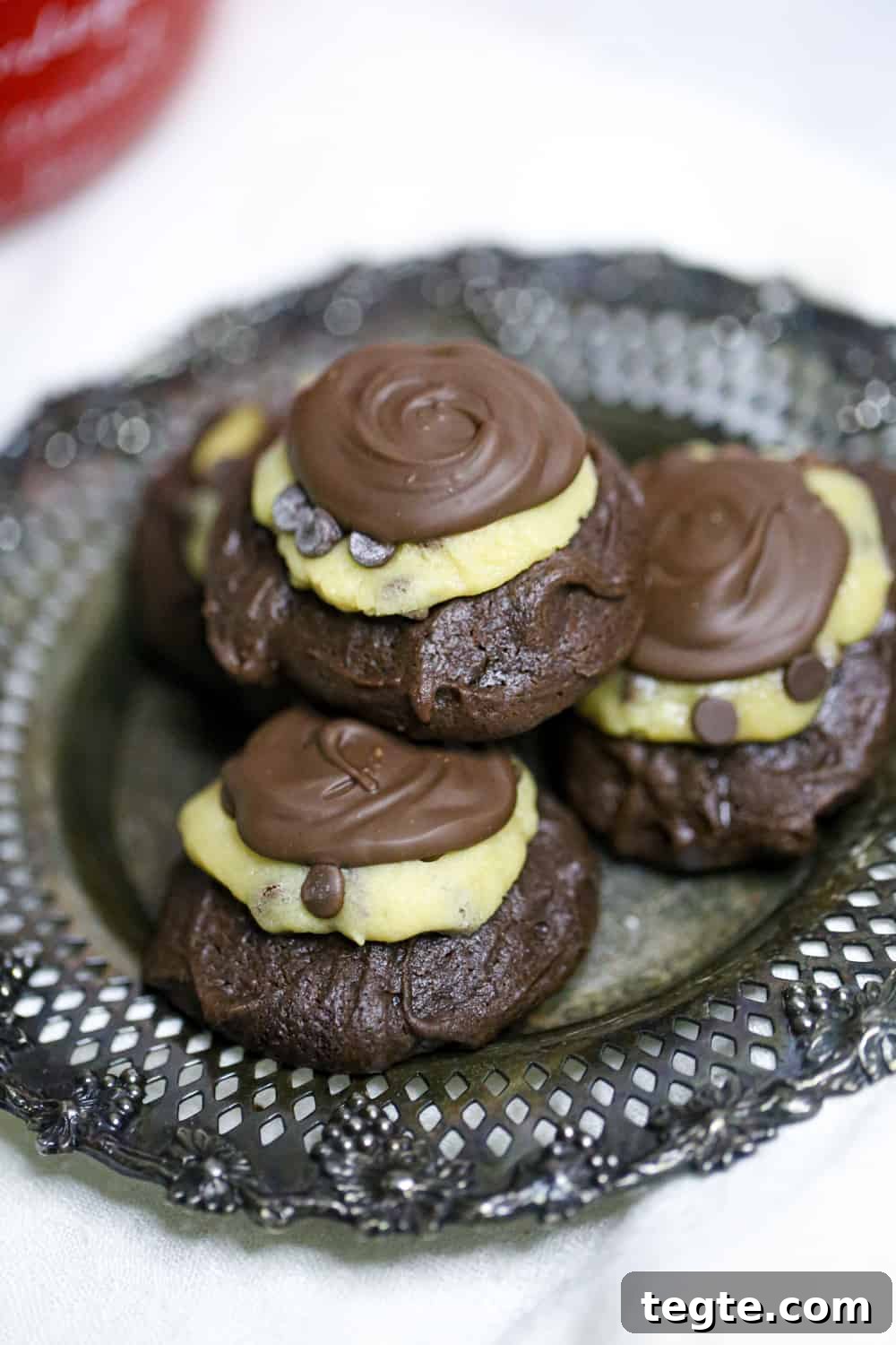 Cookie Dough-Stuffed Brownie Cookies: Decadent Chocolate Treats 4 Cookie Dough Brownie Cookies