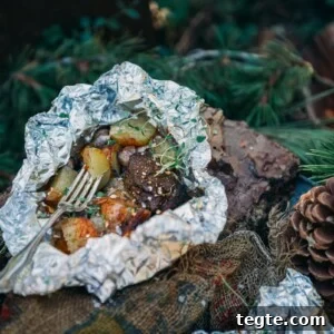 Steak and Potatoes in Foil Packet: Tender Grill-Packed Dinner 18 Garlic Steak and Potatoes Foil Camping packet