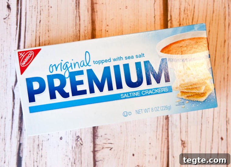 box of saltine crackers