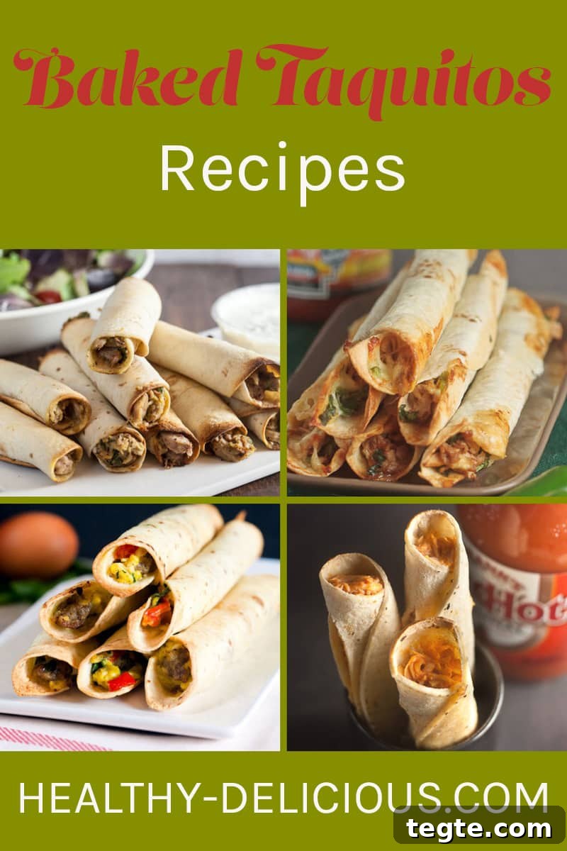 Fresh Mexican Recipes for Flavorful Everyday Meals 3 Healthy Baked Taquitos Recipes