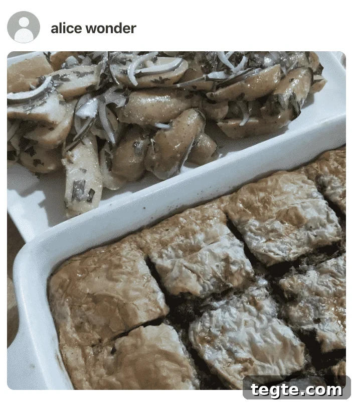 Egyptian Phyllo Meat Pie (Goulash) Recipe 9 A phyllo pie in a pan, photo by a fan