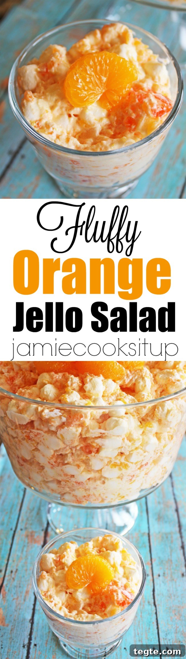 Light and Fluffy Orange Gelatin Salad Recipe 2 Fluffy Orange Jello Salad from Jamie Cooks It Up