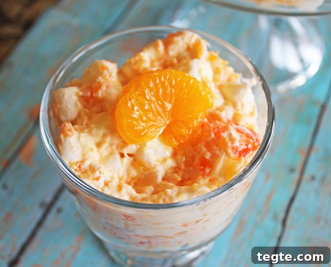 Light and Fluffy Orange Gelatin Salad Recipe 9 Fluffy Orange Jello Salad from Jamie Cooks It Up!!