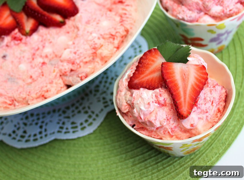 Light and Fluffy Orange Gelatin Salad Recipe 11 Fluffy Strawberry Jello Salad