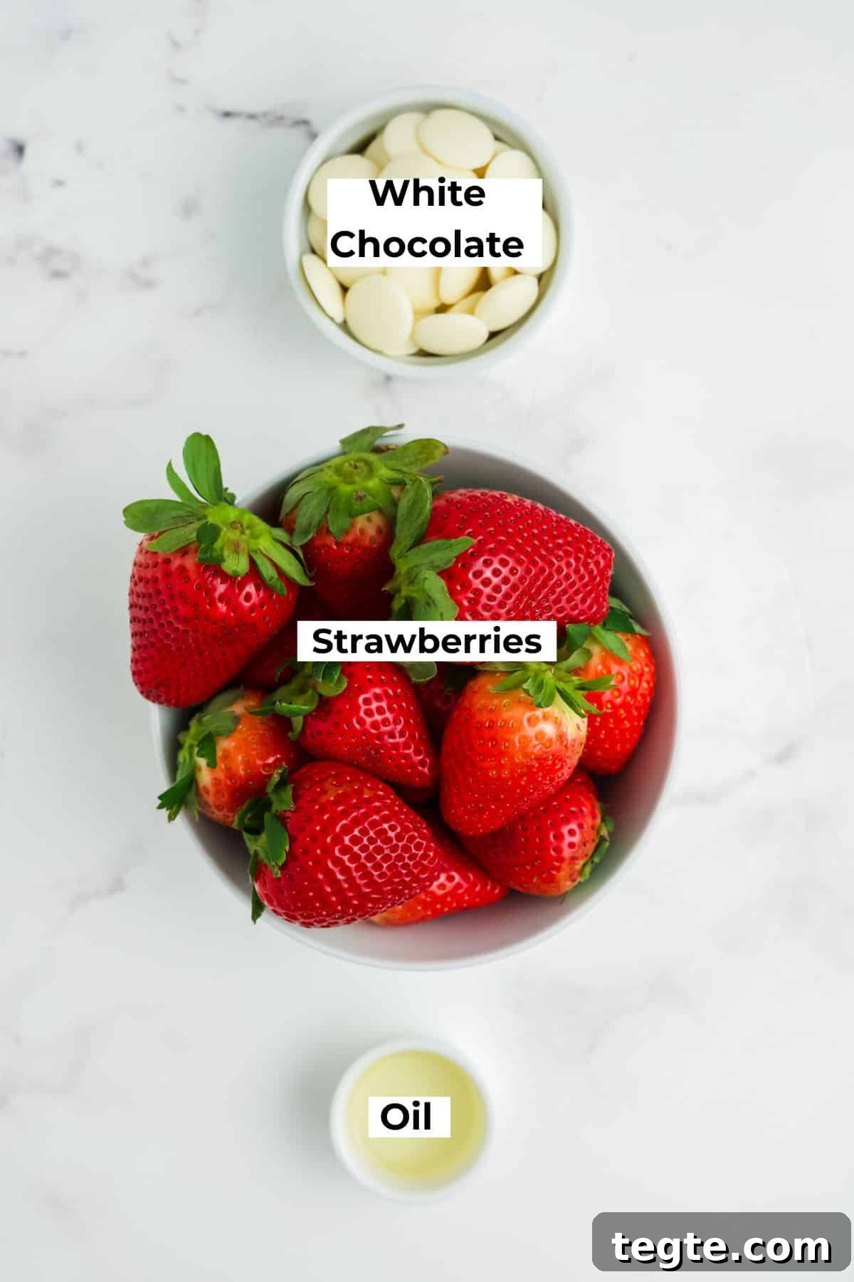 White Chocolate Dipped Strawberries You Can Make at Home 3 Ingredients for white chocolate strawberries