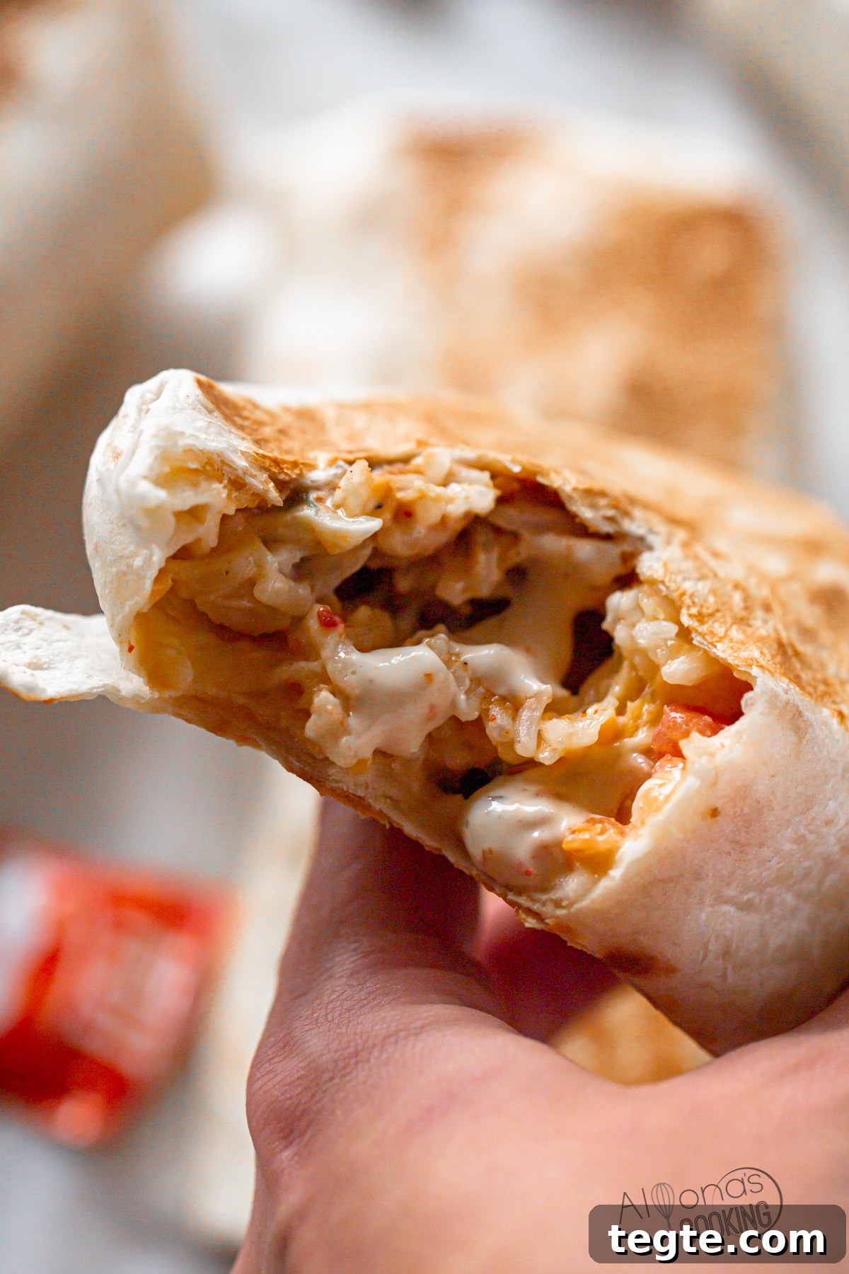Make the Original Grilled Stuffed Burrito at home like the Burritos Taco Bell used to make back in 2005! The true Grilled Stuft Burrito with baja sauce not the later XXL Burrito. I'm bringing back my favorite Taco Bell menu item (and it's so EASY to make!) All you need is flour tortillas, rice, refried beans, pico de gallo, baja sauce, and cheese! Taco Bell Grilled Stuffed Burrito Copycat recipe