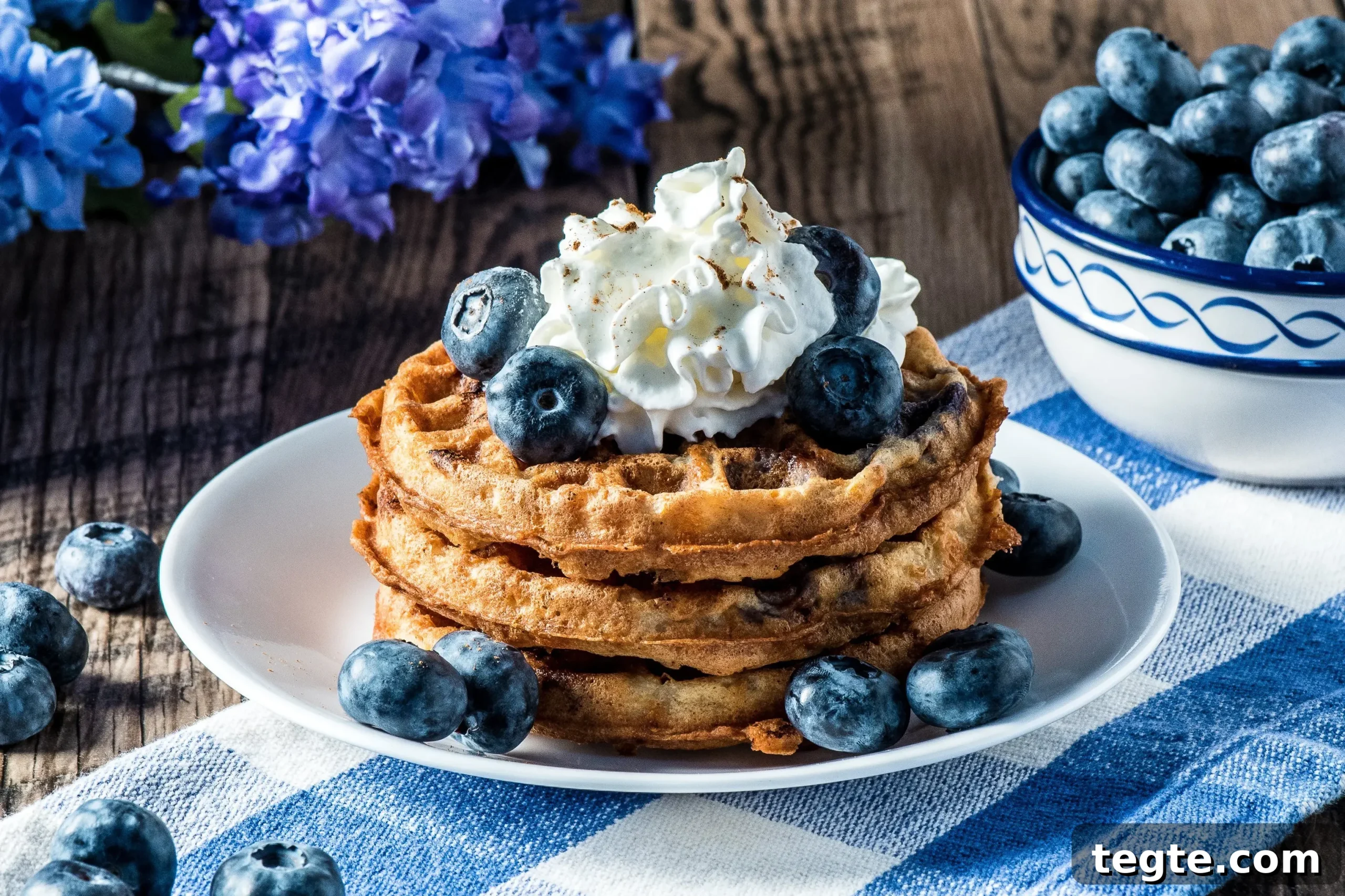 Blueberry Chaffle Dessert Recipe: Low-Carb Sweet Treat 11 img 17160 13 scaled