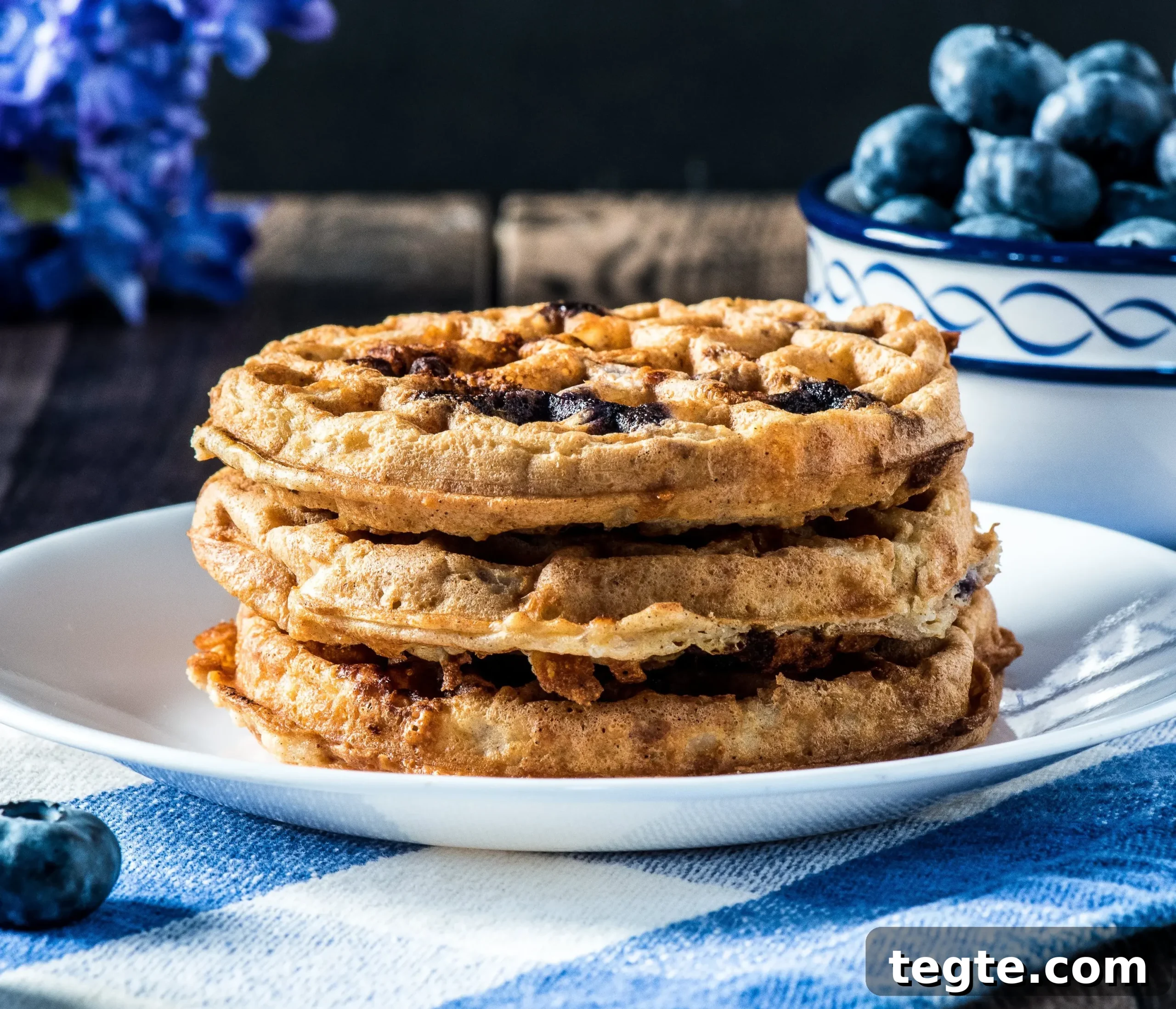 Blueberry Chaffle Dessert Recipe: Low-Carb Sweet Treat 4 img 17160 3 scaled