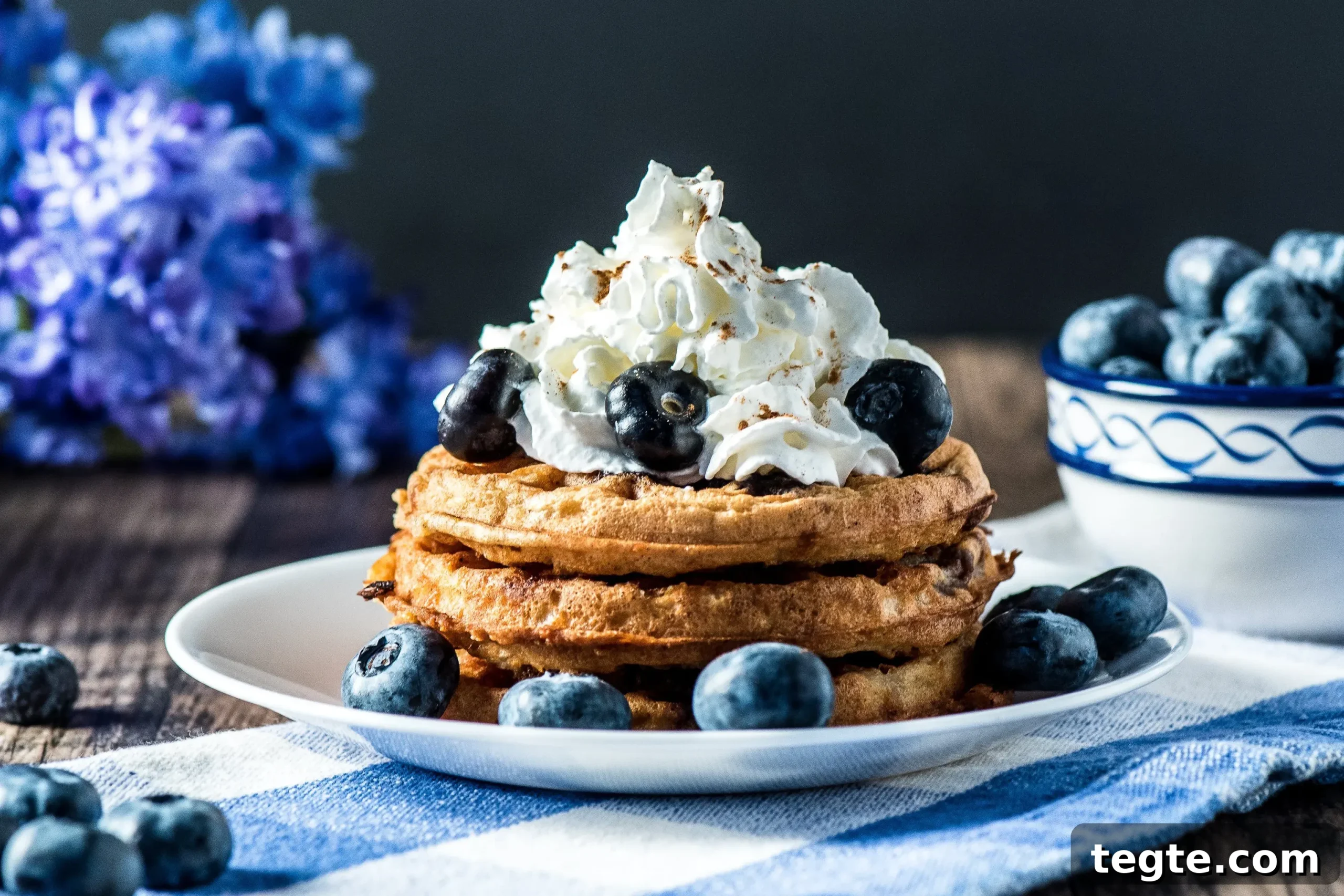 Blueberry Chaffle Dessert Recipe: Low-Carb Sweet Treat 5 img 17160 4 scaled